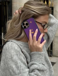 Deri iPhone Kılıf 16 Pro Max Mor Togo