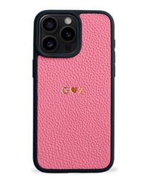 Deri iPhone Kılıf 16 Pro Max Pembe Togo