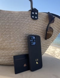 Deri iPhone Kılıf 16 Pro Max Siyah Togo