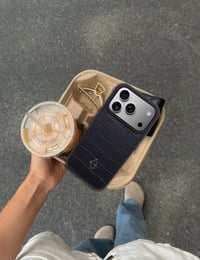 Deri iPhone Kılıf 17 Air Siyah Croco