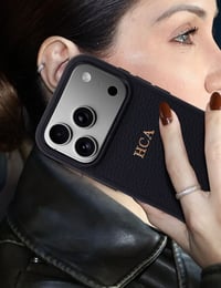 Deri iPhone Kılıf 17 Air Siyah Togo