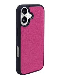 Deri iPhone Kılıf 17 Fuşya Togo