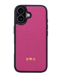 Deri iPhone Kılıf 17 Fuşya Togo