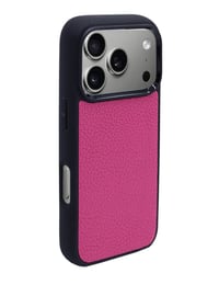 Deri iPhone Kılıf 17 Pro Fuşya Togo