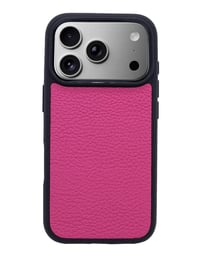 Deri iPhone Kılıf 17 Pro Fuşya Togo