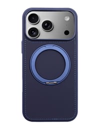 Deri iPhone Kılıf 17 Pro Lacivert