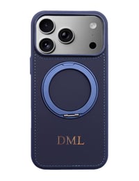 Deri iPhone Kılıf 17 Pro Lacivert