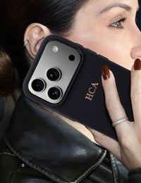 Deri iPhone Kılıf 17 Pro Siyah Togo