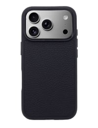 Deri iPhone Kılıf 17 Pro Siyah Togo