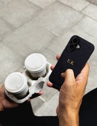 Deri iPhone Kılıf 17 Siyah Epi