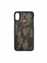 Deri iPhone Kılıf X Kamuflaj