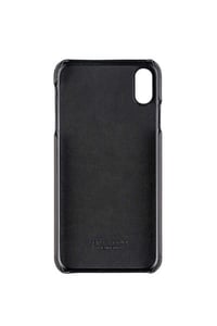 Deri iPhone Kılıf Xs Max  Gri  Piton