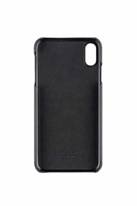 Deri iPhone Kılıf Xs Max Mavi Leopar Baskılı Tüylü Deri