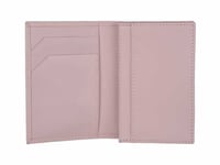 Deri Kapaklı Kartlık Pembe Mat