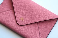 Deri Zarf Cüzdan  Pembe Togo