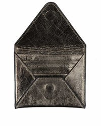 Deri Zarf Kartlık Metalik Bronz