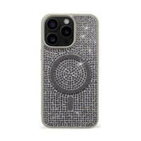 iPhone Kılıf 15 Pro MageSafe Özellikli Natürel Taşlı