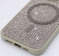 iPhone Kılıf 15 Pro Max MageSafe Özellikli Natürel Taşlı