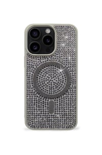 iPhone Kılıf 15 Pro Max MageSafe Özellikli Natürel Taşlı