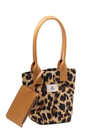 Mini Tote Çanta Leopar Small