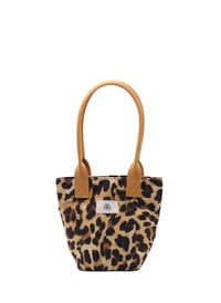 Mini Tote Çanta Leopar Small
