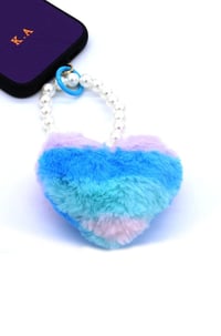 RENKLİ PUFF KALP CHARM