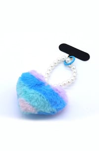RENKLİ PUFF KALP CHARM