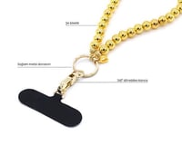 Telefon Bilek Askı Gold Pearl