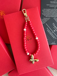 Telefon Bilek Askı Red Butterfly