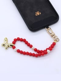 Telefon Bilek Askı Red Butterfly