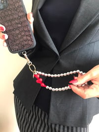 Telefon Bilek Askı Red Hearts