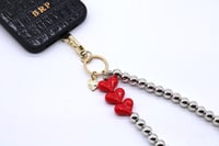 Telefon Bilek Askı Red Hearts