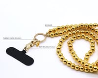 Telefon Boyun Askı Gold Pearl