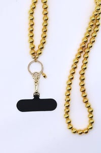 Telefon Boyun Askı Gold Pearl