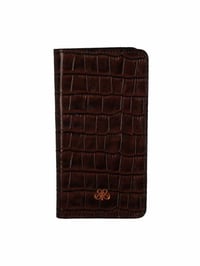 Telefon Cüzdan Kahve Croco