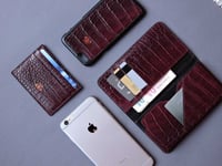Telefon Cüzdan Kahve Croco