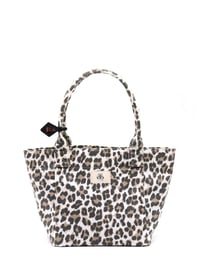 Tote Çanta Beyaz Leopar Medium
