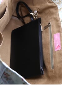 Tote Çanta Mavi Çiçekli Large