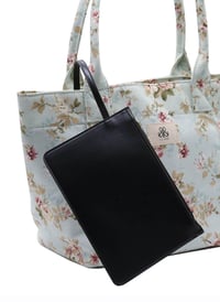 Tote Çanta Mavi Çiçekli Medium