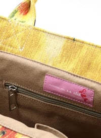 Tote Çanta Sarı Çiçekli Large