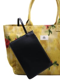 Tote Çanta Sarı Çiçekli Large