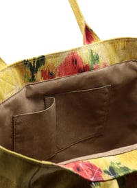 Tote Çanta Sarı Çiçekli Large