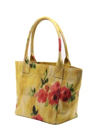 Tote Çanta Sarı Çiçekli Medium