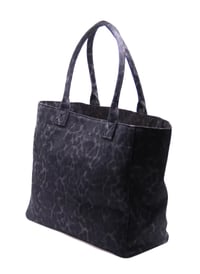 Tote Çanta Siyah Leopar Large