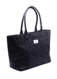 Tote Çanta Siyah Leopar Large