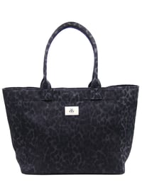Tote Çanta Siyah Leopar Large