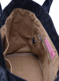 Tote Çanta Siyah Leopar Medium
