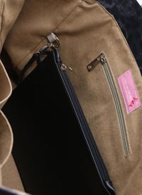 Tote Çanta Siyah Leopar Medium