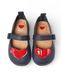 HEART NAVY (DERİ)