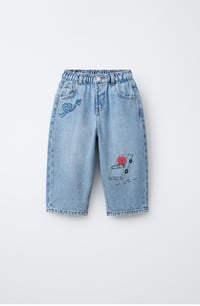Kalp ♥️ Baskılı Jeans